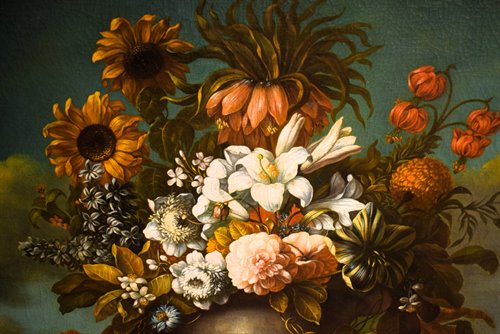 "Nature morte au vase de fleurs"